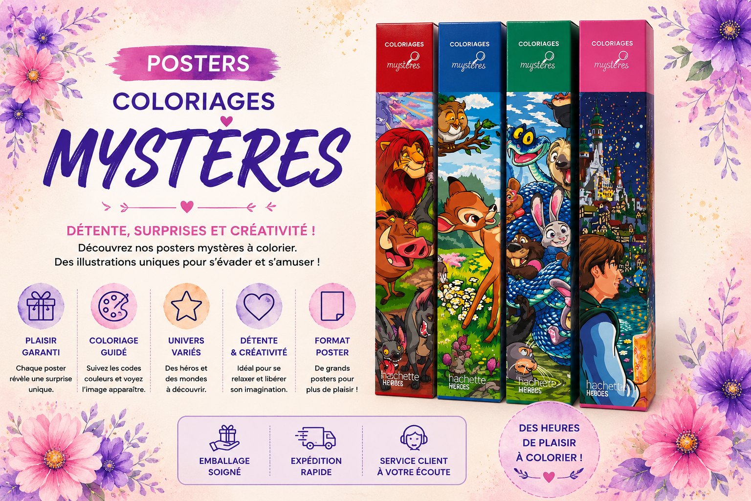 Posters Coloriages Mystères