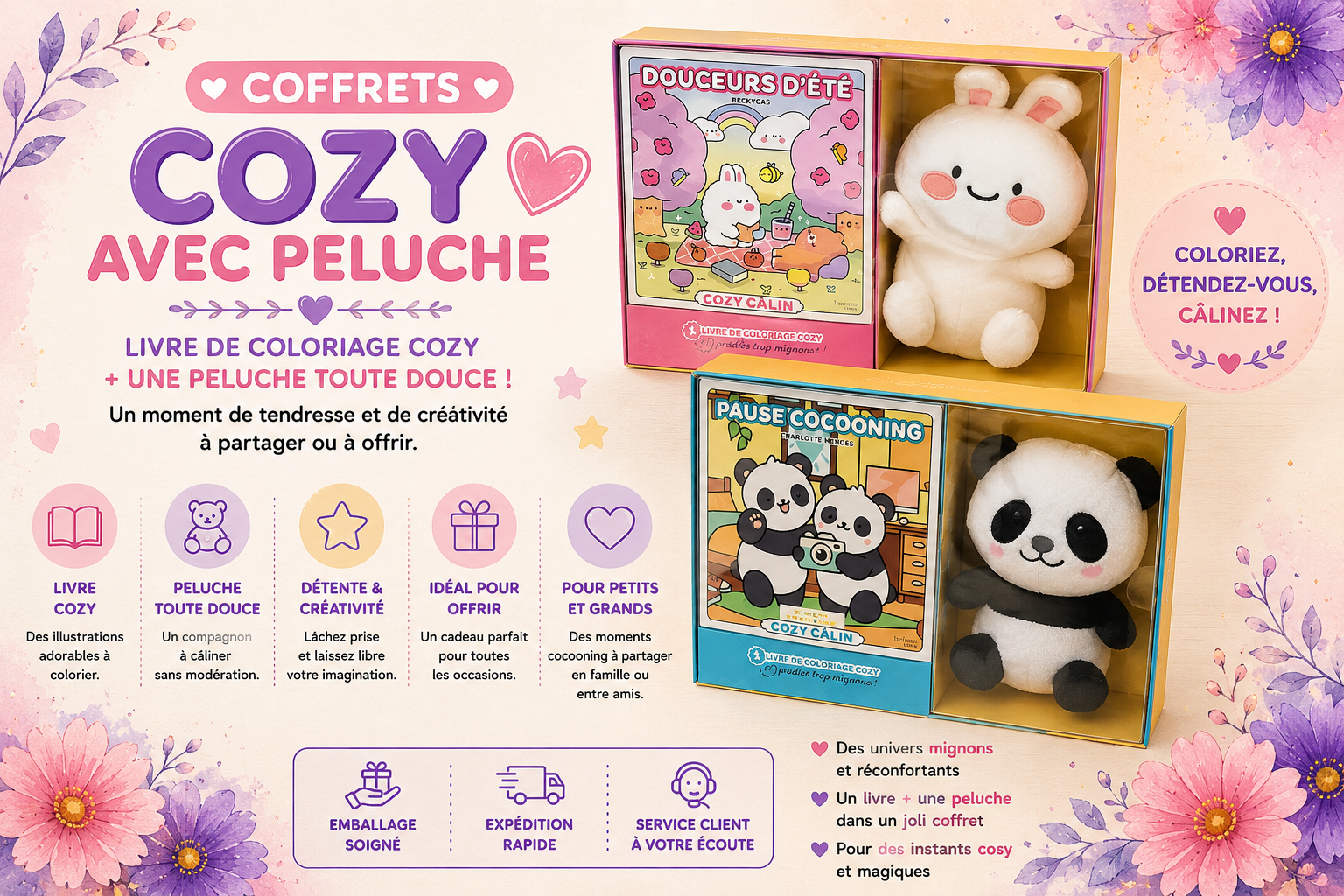 Coffrets Cozy + Peluche