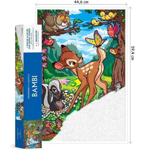 POSTER - Coloriage mystère Disney - Poster Bambi