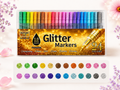 ✨ Guangna Glitter Markers – Pack de 24